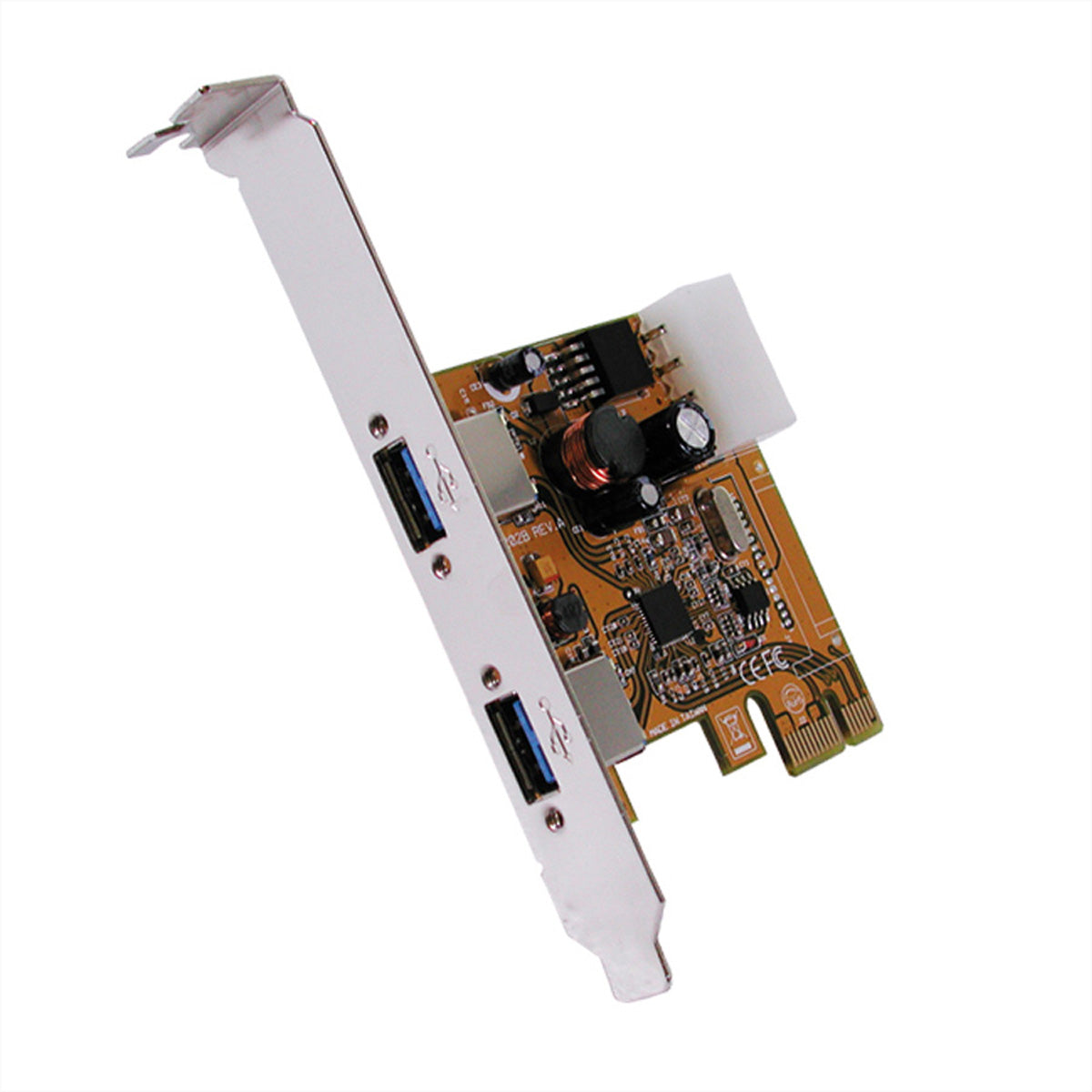 EXSYS EX-11092-2 PCIe USB 3.2 Gen 1 Karte – 2× USB‑A (verschraubbar, 5 Gbit/s)