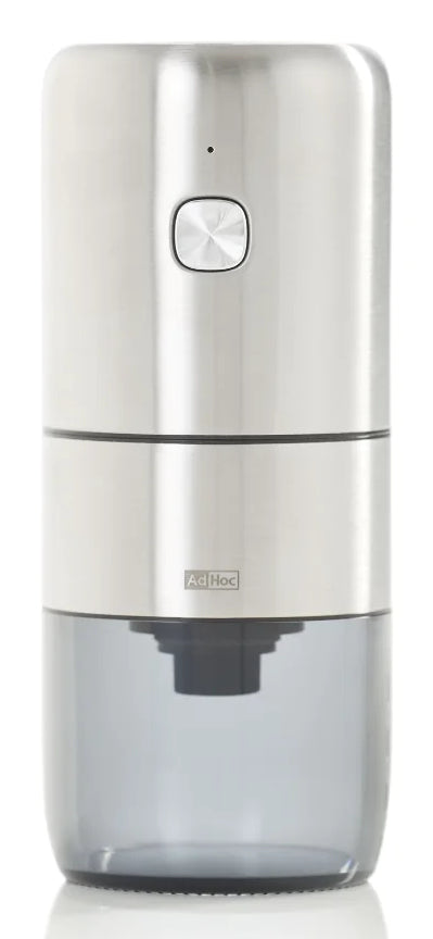 AdHoc Kaffeemühle i.Mill – 30 g, Kegelmahlwerk (Keramik) – silber/edelstahl