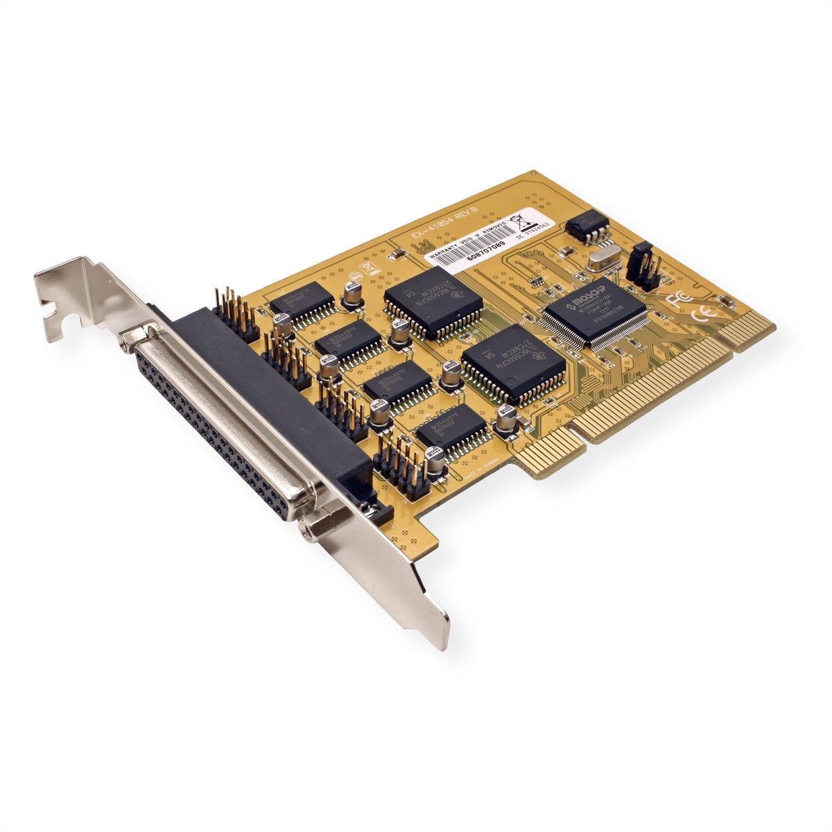 EXSYS EX-41054 Serielle Adapterkarte PCI zu 4× RS-232 – 4× 9-pol. D-Sub (via Kabel), 50–115,2 Kbaud