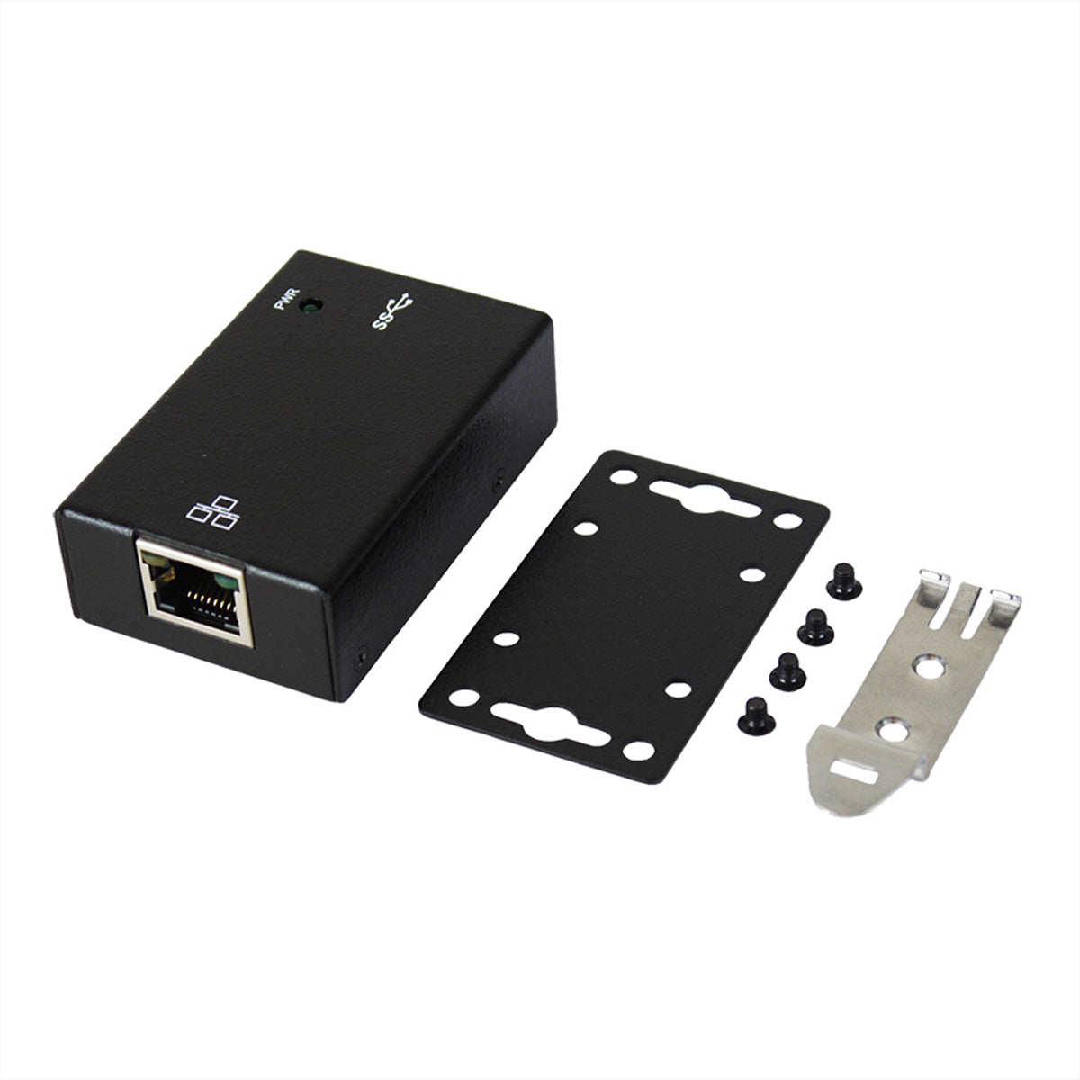 EXSYS EX-1321 Netzwerkadapter USB 3.2 Gen 1 zu RJ-45 – 1 Gbit/s, Din-Rail Kit, für Windows/Linux/macOS