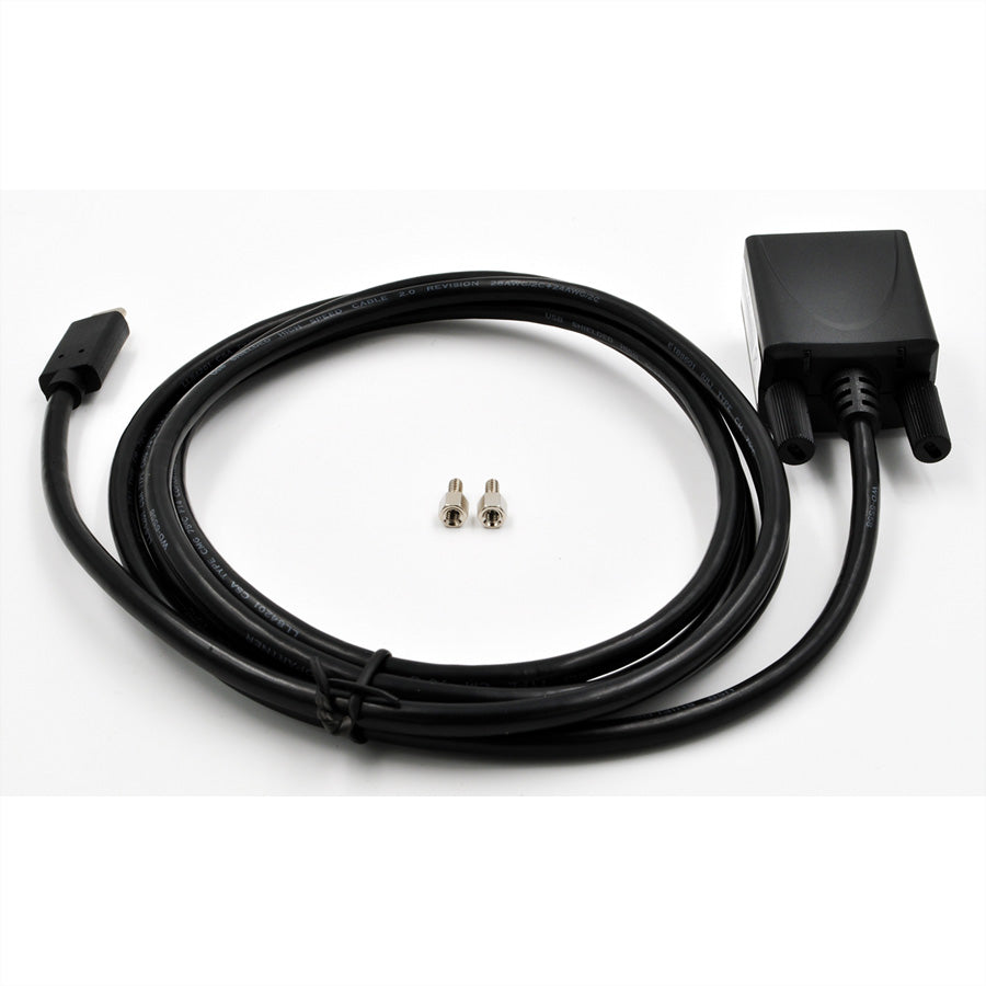 EXSYS EX-2311-2 USB-C zu RS-232 Kabel – 1,8 m, USB 2.0, FTDI, RX/TX LED – für PC/Workstation/Server