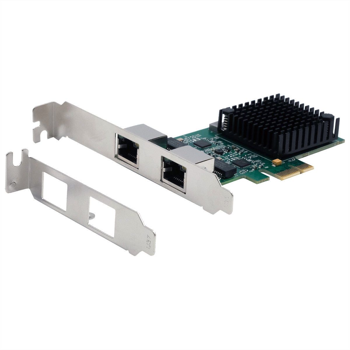 EXSYS EX-60112 PCIe Netzwerkkarte – 2,5 Gbit/s, 2× RJ-45, PCIe x1, Realtek RTL8125B, Low Profile