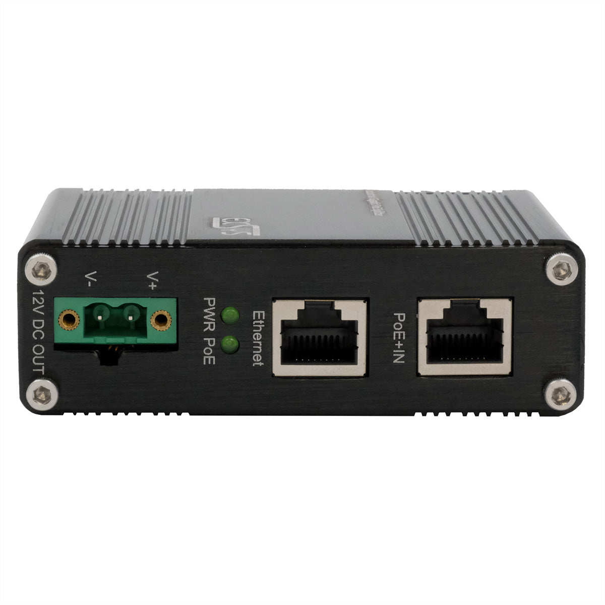 EXSYS EX-60325 PoE+ Splitter – Gigabit, 12 V/20 W, 1× RJ-45 – für nicht-PoE-Geräte (IP-Kamera, WLAN-AP)