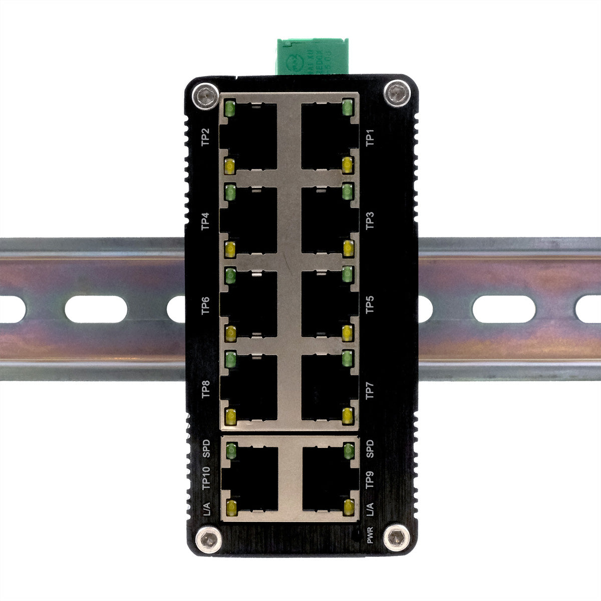 EXSYS EX-62025 – Unmanaged Switch – 10× 1G, Hutschiene, IP40