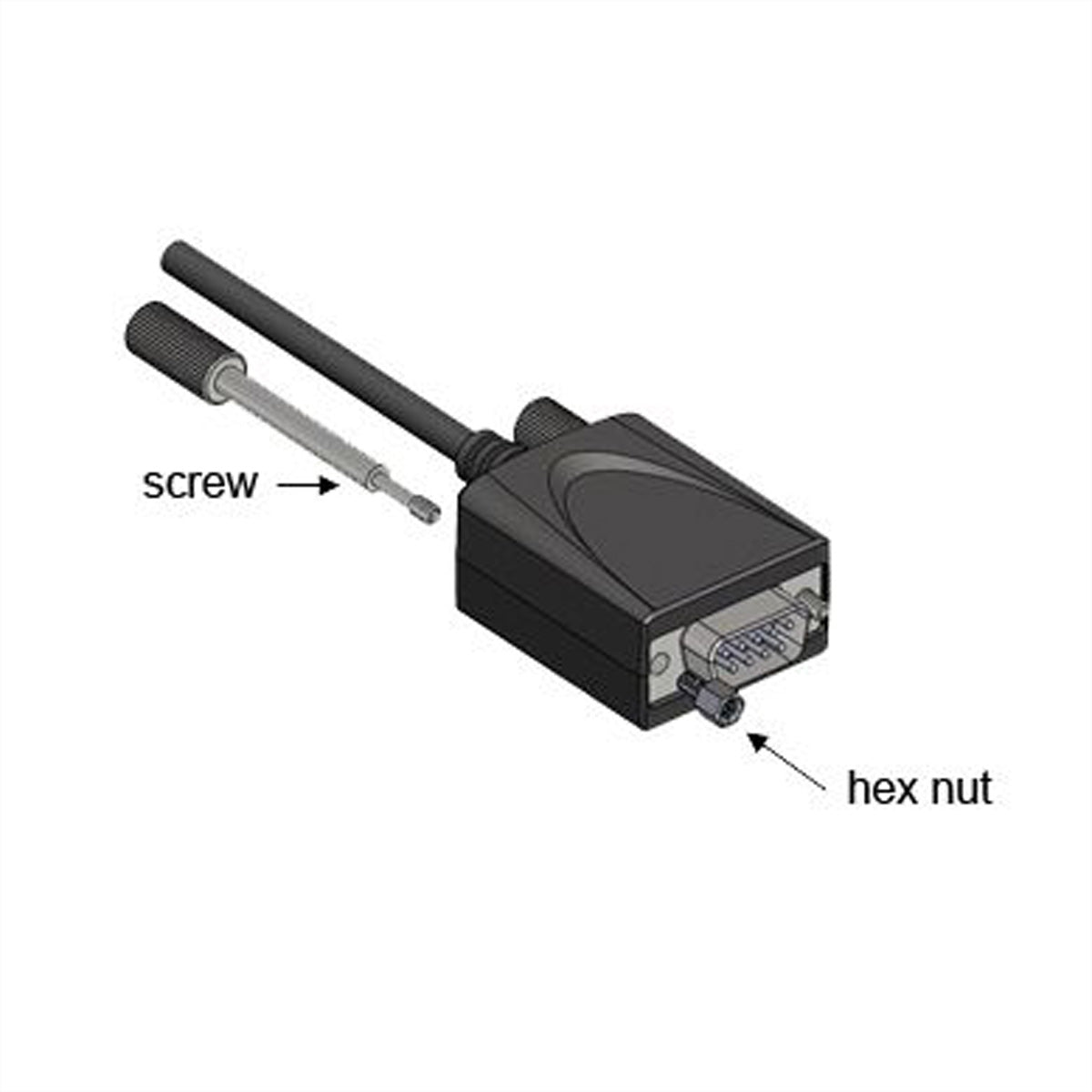 EXSYS EX-2311-2IS USB-Seriell-Konverter USB-C zu RS-232 – 15 kV Überspannungsschutz, FTDI Chipsatz, 1,8 m