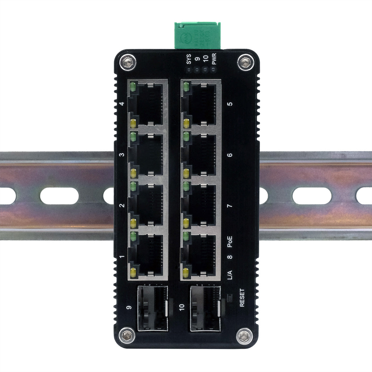 EXSYS EX-62035MPoE-SFP – Managed Switch – 8× 1G, 2× SFP, PoE+, DIN-Rail