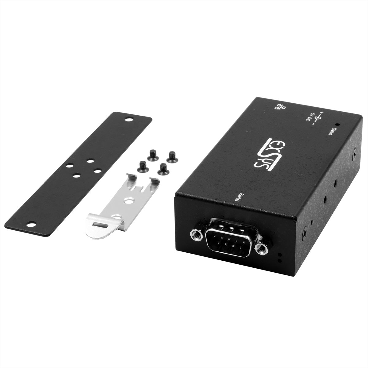 EXSYS EX-6111-2PoE Serieller Geräteserver – Ethernet zu RS-232, PoE/PoE+ (IEEE 802.3af/at), 1× DE-9