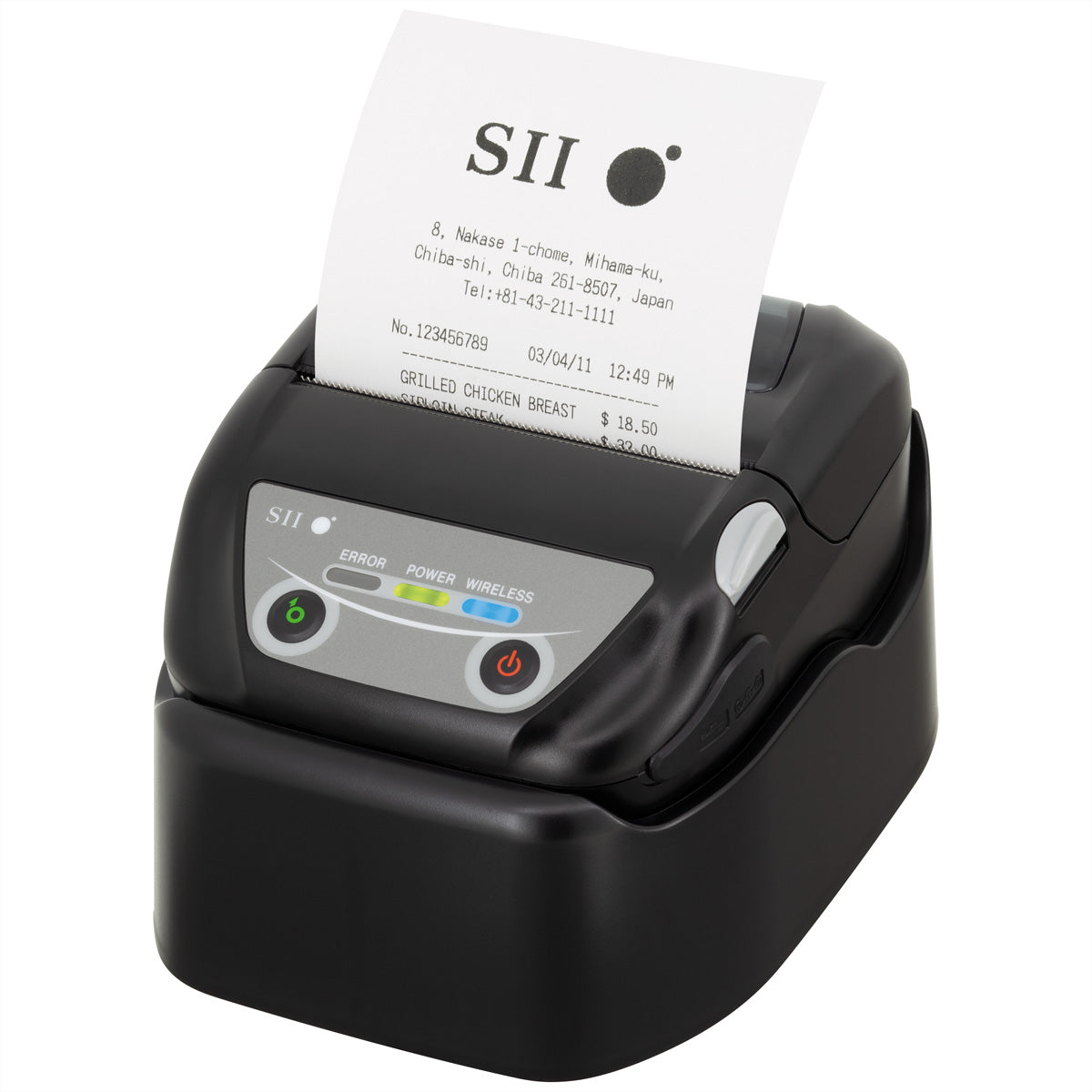 Seiko instruments gmbh Seiko Instruments MP-B30 – Mobiler Thermodrucker, 80 mm, 127 mm/s, USB/Bluetooth