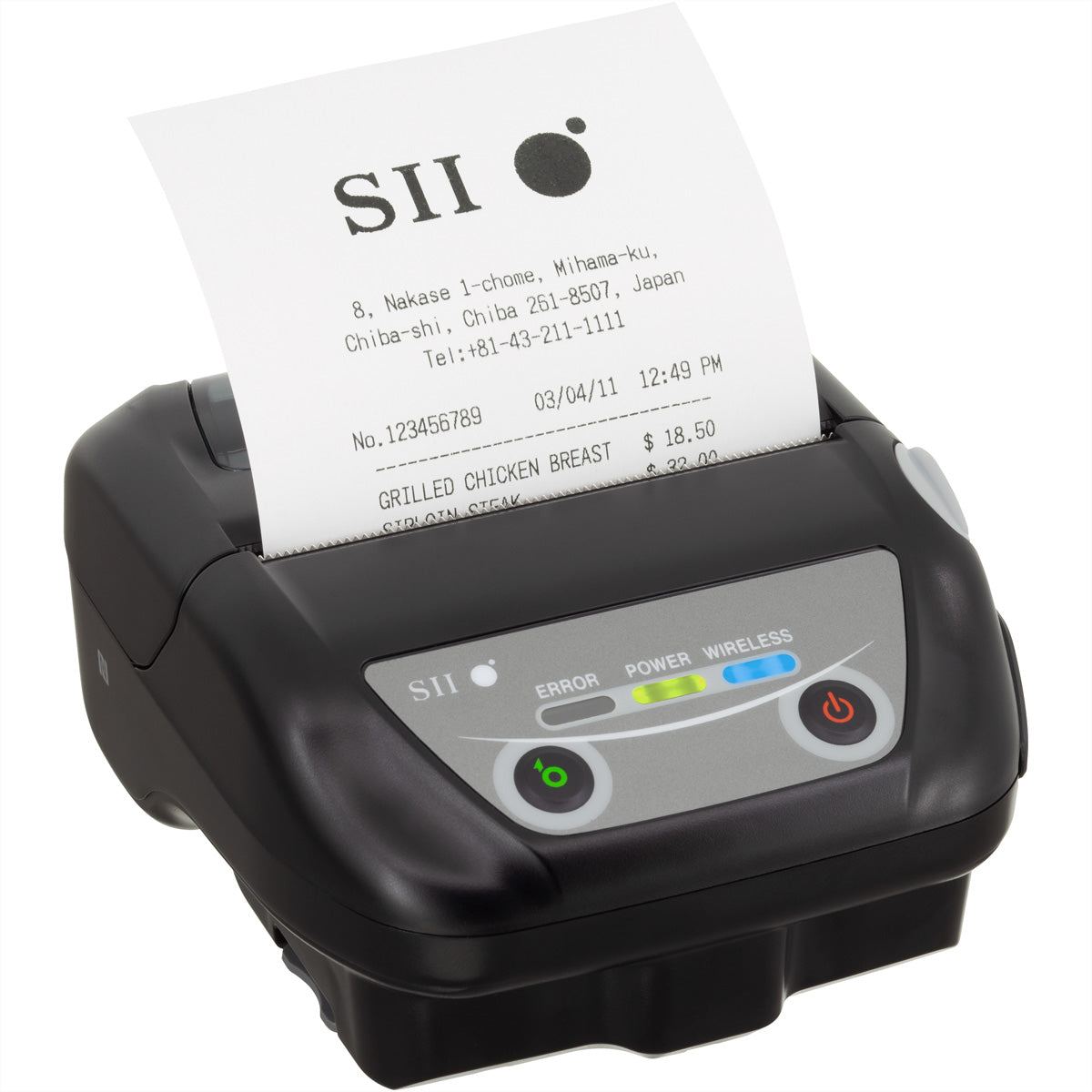 Seiko instruments gmbh Seiko Instruments MP-B30 – Mobiler Thermodrucker, 80 mm, 127 mm/s, USB/Bluetooth