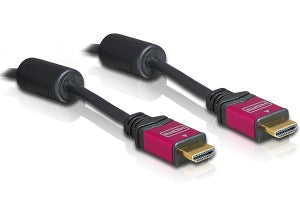 DeLOCK HDMI Kabel (A–A, M–M) HDMI 1.3 4K 30 Hz – 2 m – Rot