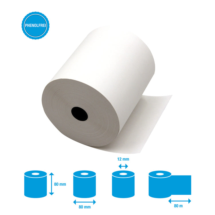 Thermorolle 80×80×12 mm – 5 Rollen