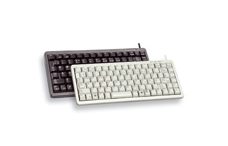 CHERRY G84-4100 – Tastatur, kabelgebunden (USB-A/PS/2), US-Layout (EN), TKL (ohne Ziffernblock), grau