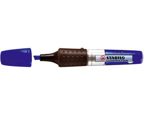STABILO Luminator Textmarker Blau – Keilspitze, 2–5 mm, auf Wasserbasis
