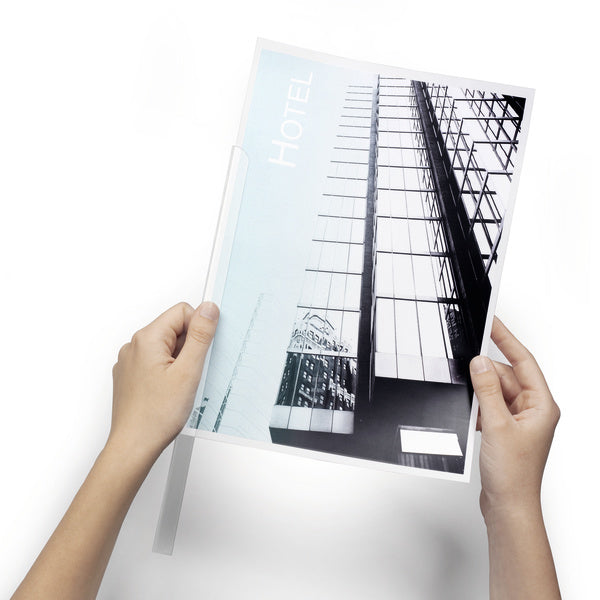 Durable Klemmschiene für A4, Kunststoff, transparent – bis 60 Blatt – 100 Stk