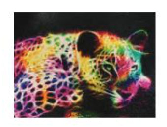 GRAINE CREATIVE Diamond-Painting-Set – Leopard – 30 × 40 cm – ab 8 Jahren