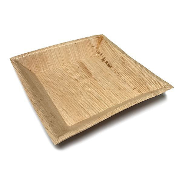 Palmblatt-Teller, quadratisch – 17 × 17 cm – 100 Stk.