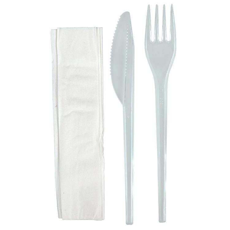 Besteck-Set 2-tlg., PS, 18 cm – 100 Stk.