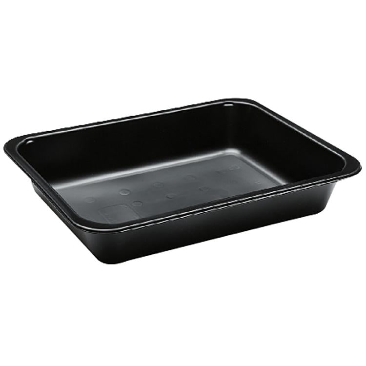 Schale, PP, rechteckig – 1'161 ml, 227 × 178 × 40 mm, schwarz – 360 Stk.