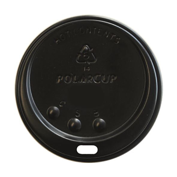Deckel für Becher Ø 89,5 mm, PS – Schwarz – 1000 Stk.