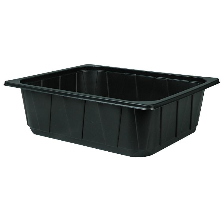 Schale PP, rechteckig – 7200 ml, 325 × 265 × 100 mm, schwarz – 92 Stk.