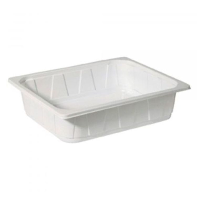 Take-away-Box, PP, rechteckig – 4000 ml, 325 × 265 × 60 mm, weiss – 100 Stk.