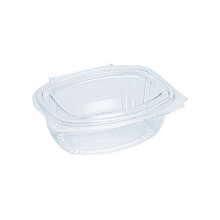 Salatschale PLA, mit Klappdeckel – 500 ml, transparent – 50 Stk.