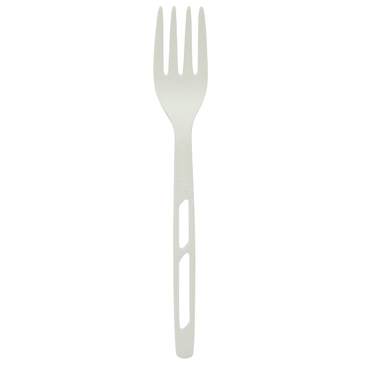 PLA-Gabel, 16,8 cm – kompostierbar – 50 Stk.