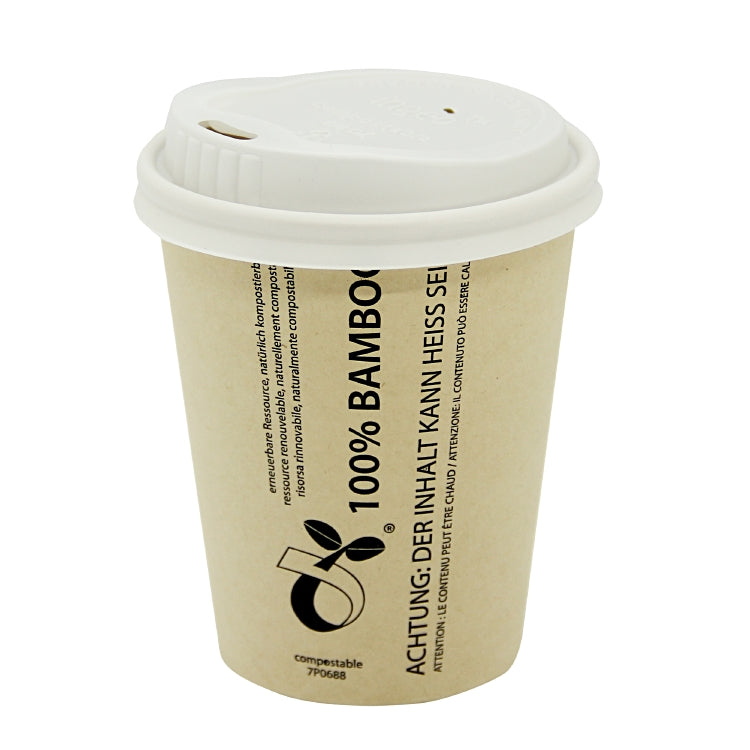 Hot Cup Eco Trinkbecher, Bambus für Heiss- und Kaltgetränke – 2 dl – 50 Stk.