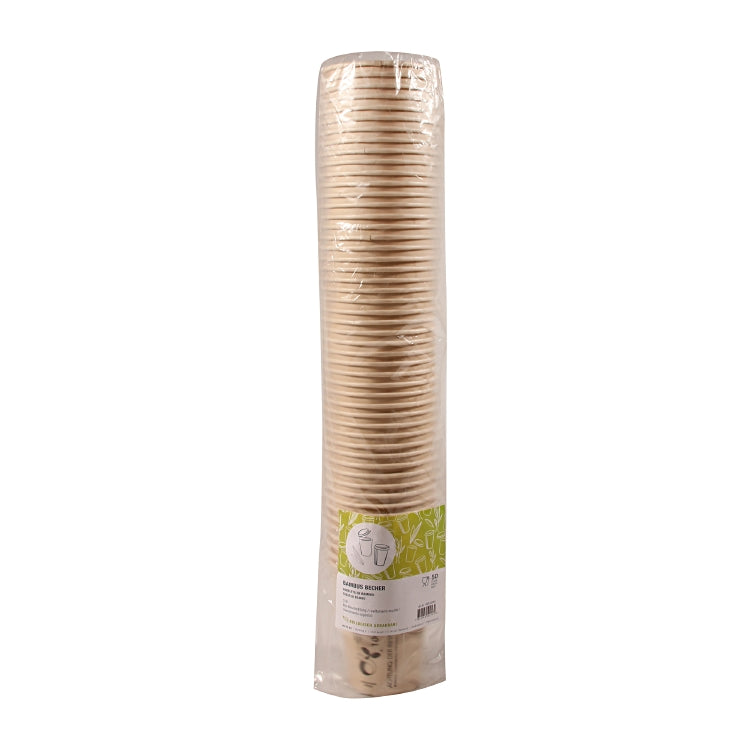 Becher Bambus, BioPBS-beschichtet – 3 dl – braun – 50 Stk.