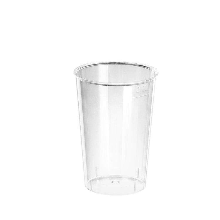 Papstar Trinkglas, PS, für Kaltgetränke – 1,0 dl, transparent – 40 Stk.