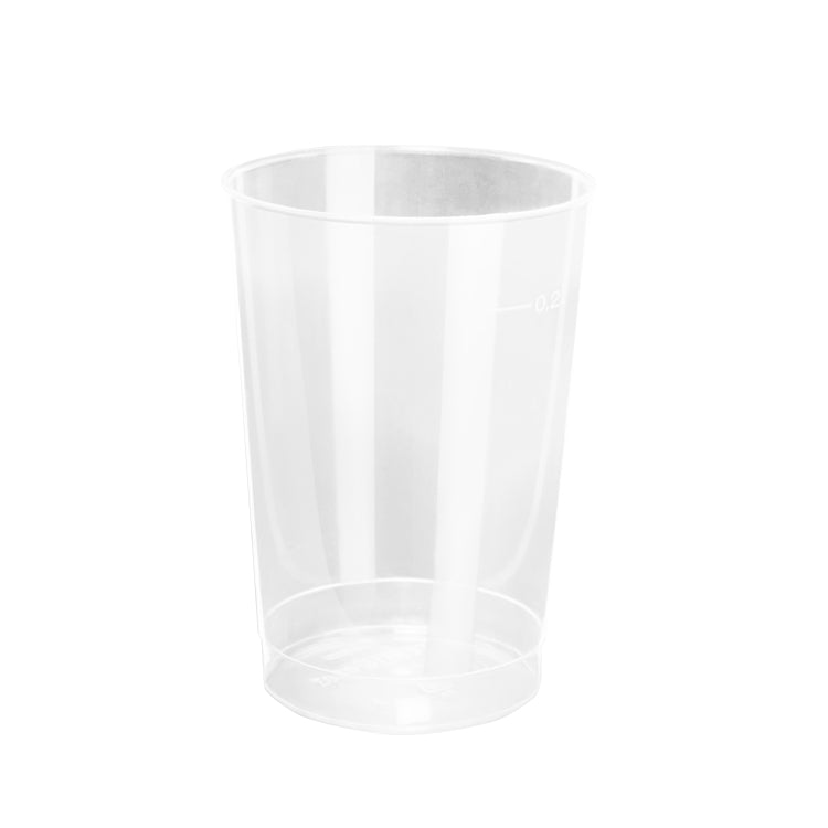 Trinkbecher, Polypropylen (PP), für Kaltgetränke – 2 dl, transparent – 40 Stk.
