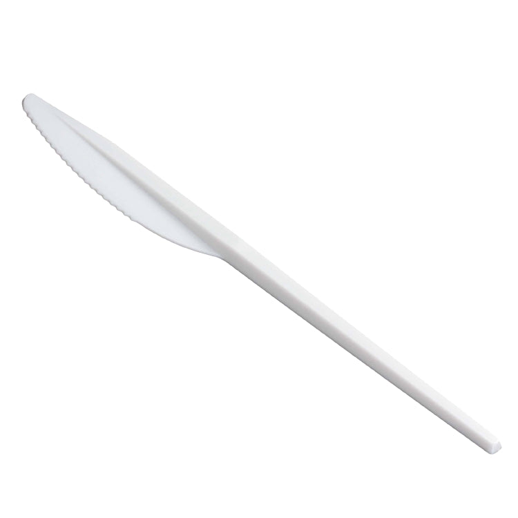 Papstar PS-Messer, 17,5 cm, weiss – 100 Stk.
