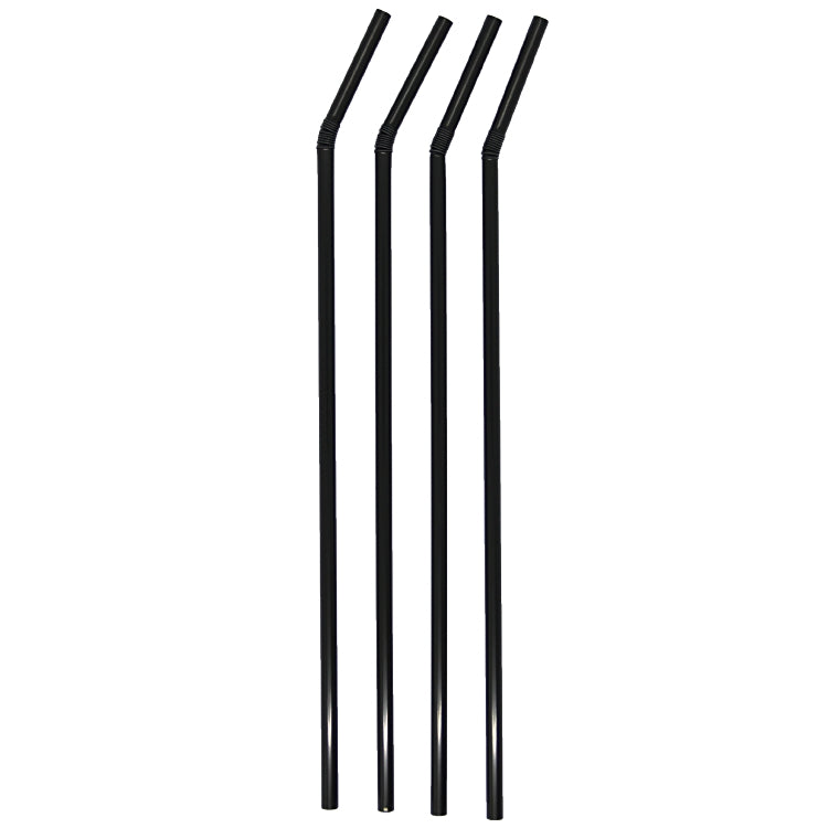 Strohhalme PP, Ø 5 mm 24 cm, schwarz – 250 Stk.