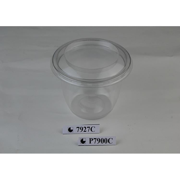 Deckel für Portionsbecher 2,7 dl, rPET – Ø 101 mm – transparent – 50 Stk.