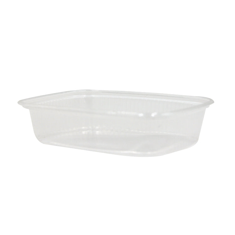 Take-away-Box, PP, rechteckig – 108,2 × 82,2 × 29,8/48,8 mm, transparent – 100 Stk.