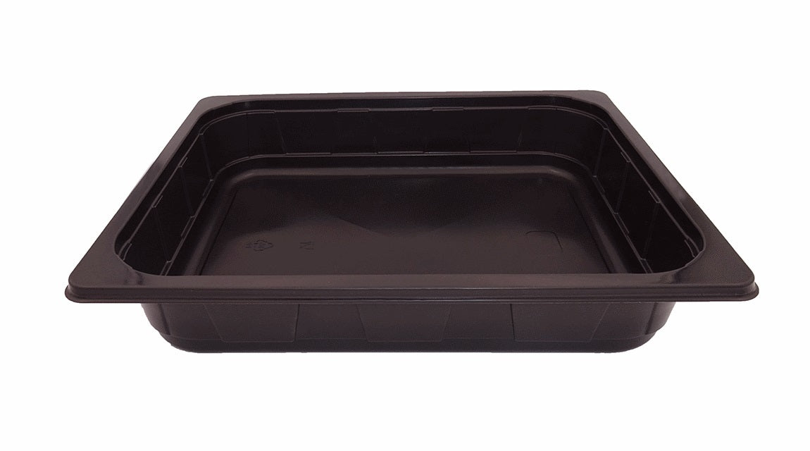 Schale/Schüssel, PP, rechteckig – 4000 ml, 325 × 265 × 60 mm, schwarz – 100 Stk.