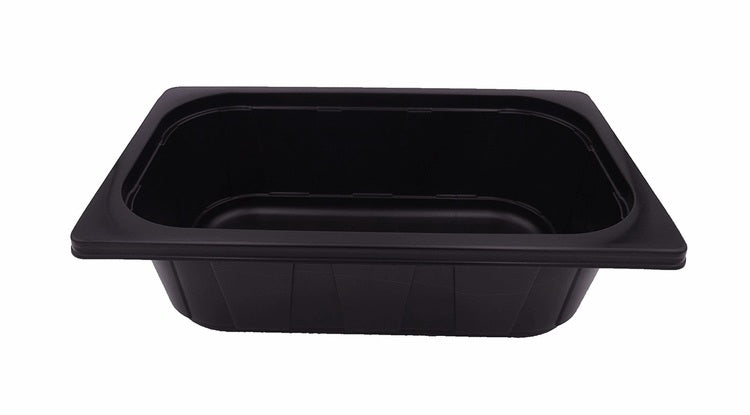 Take-away-Box, PP – 1750 ml, 264×161×60 mm, schwarz – 200 Stk.