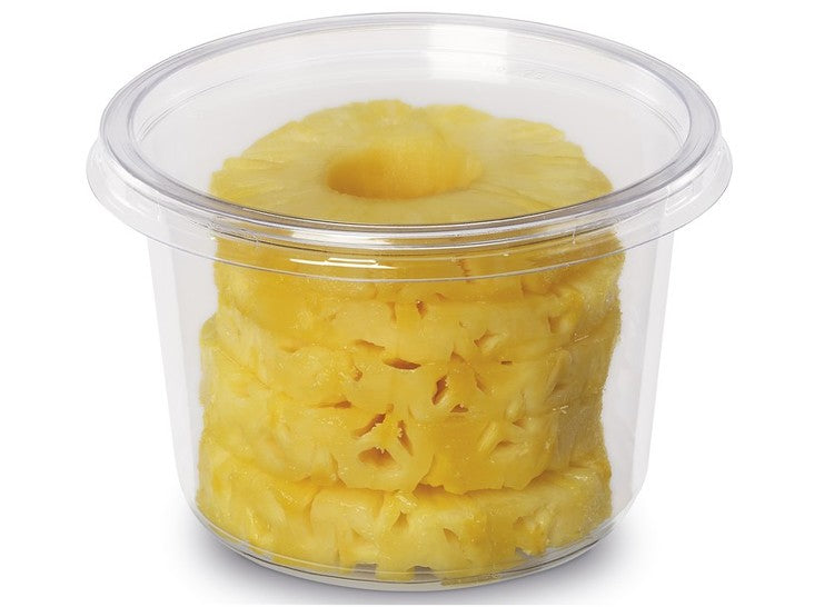 Tusipack Schale rPET, glasklar – 350 ml (Ø 11,7 cm, H 5,7 cm) – 50 Stk.