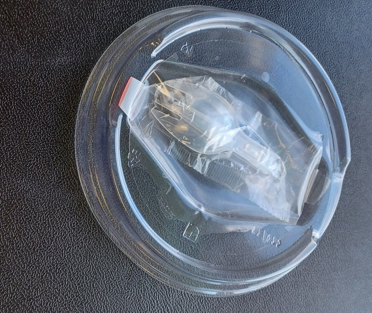 Tusipack Deckel für Feinkostschalen 1520.13022/1520.13023, rPET, transparent – Ø 117 mm × H 19 mm – 800 Stk.