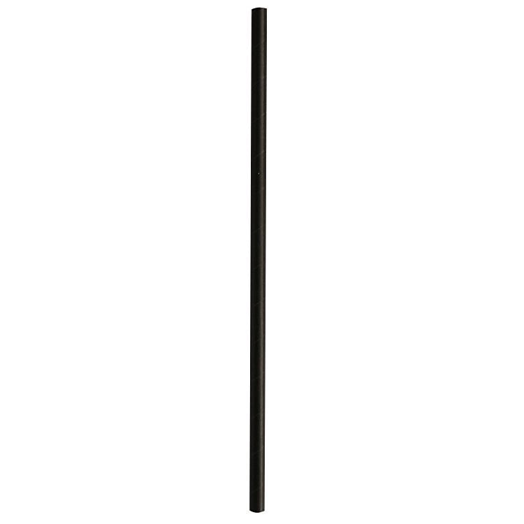 Papier-/Kartonstrohhalme, Ø 8 mm 25 cm, schwarz – 150 Stk.
