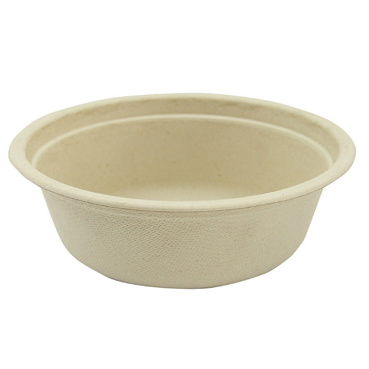 Schale, Bagasse (Zuckerrohr) – 500 ml, Ø 20 cm, weiss – 50 Stk.