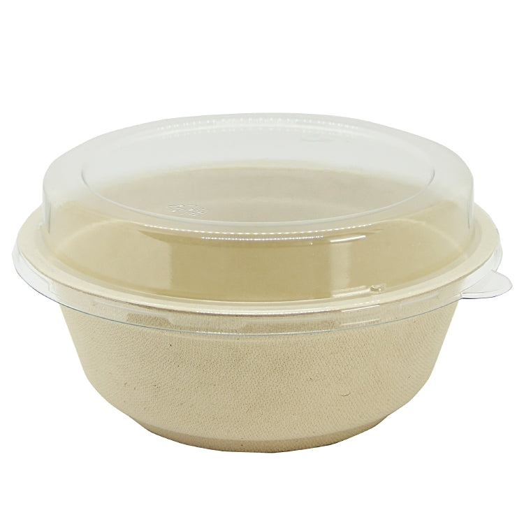 Schale/Schüssel Bagasse (Zuckerrohr), 950 ml, Ø 17,5 × 6,7 cm – braun – 50 Stk.