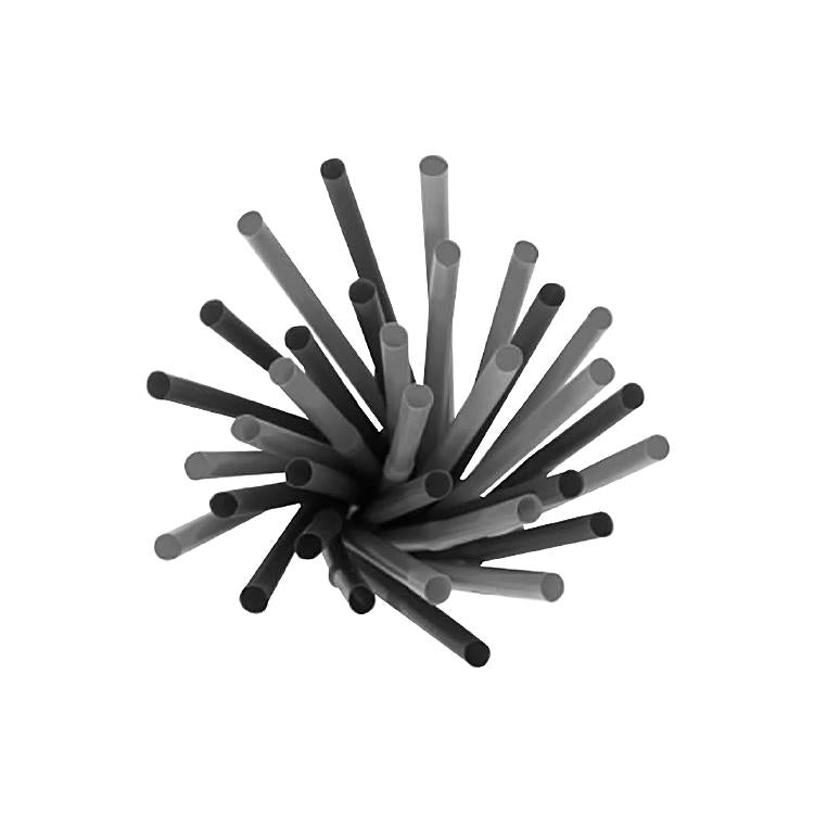 Strohhalme PLA, Ø 8 mm 15 cm, schwarz – 250 Stk.