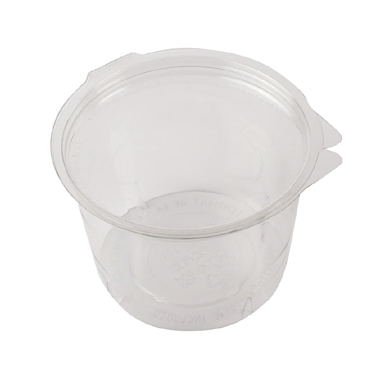 Feinkostbecher, PET, mit angehängtem Deckel – 5 dl, transparent – 50 Stk.