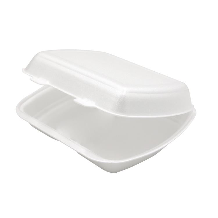 Take-away-Box, einteilig, PS – 240 × 210 × 70 mm, beige – 240 Stk.