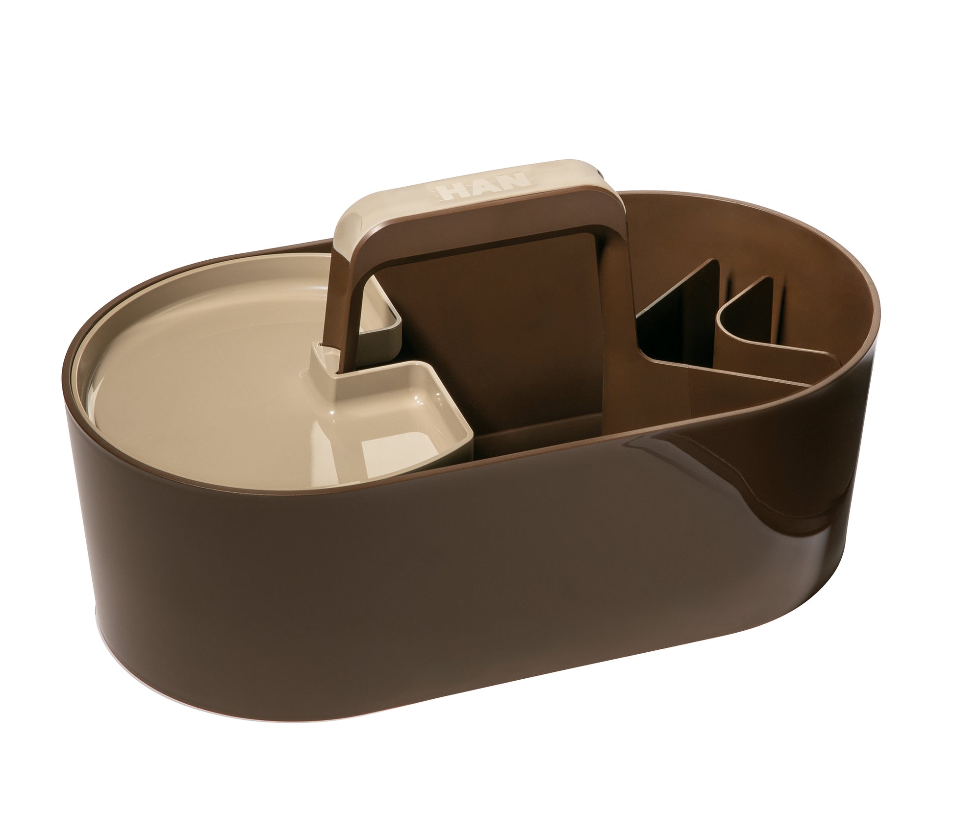 HAN Werkzeugkasten LOFT 1200-12 Aufbewahrungsbox – 10,5 l, braun, B 330 × H 175 × T 180 mm