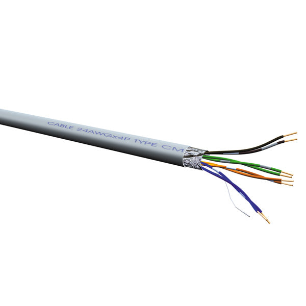 ROLINE Installationskabel Cat5e (Klasse D) – F/UTP, 300 m, Grau, Litze