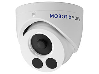 Mobotix MOVE – IP-Domekamera, 1/2,8", 5 MP, 30 fps, PoE, IP67/IK10, weiss