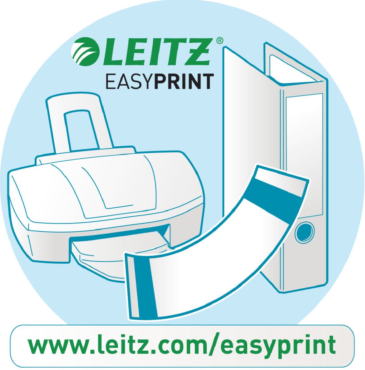Leitz Ordnerrücken-Etikett – 61 × 192 mm, Grau
