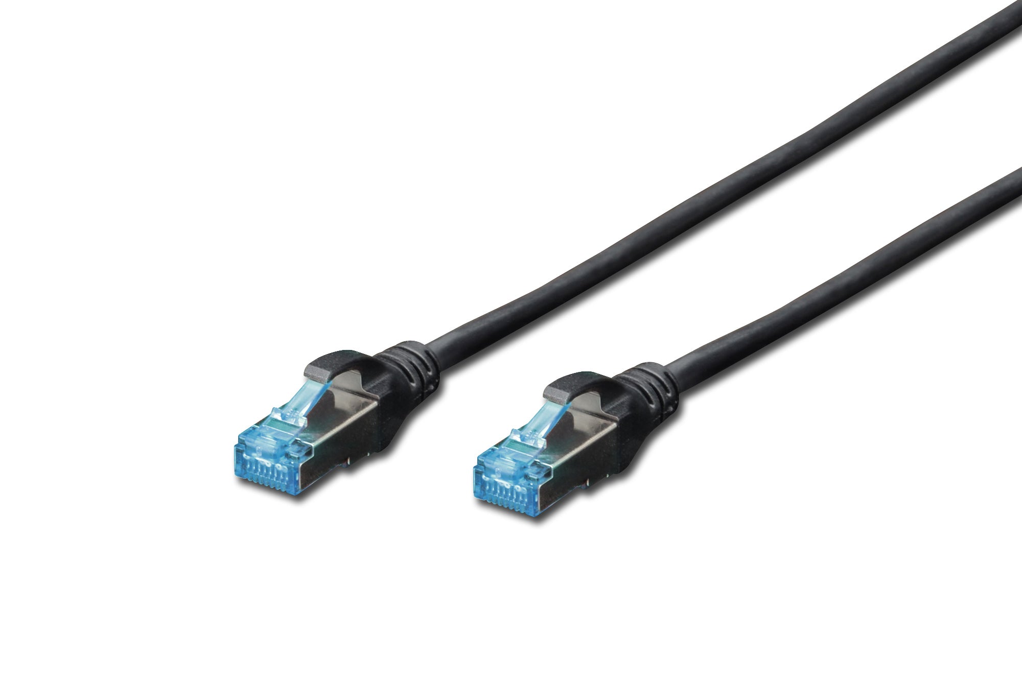 Digitus CAT 5E Patchkabel – 2 m, Schwarz, geschirmt
